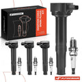 Set of 4 Ignition Coils & 4 Iridium Spark Plugs for Subaru Legacy (2010–2012)