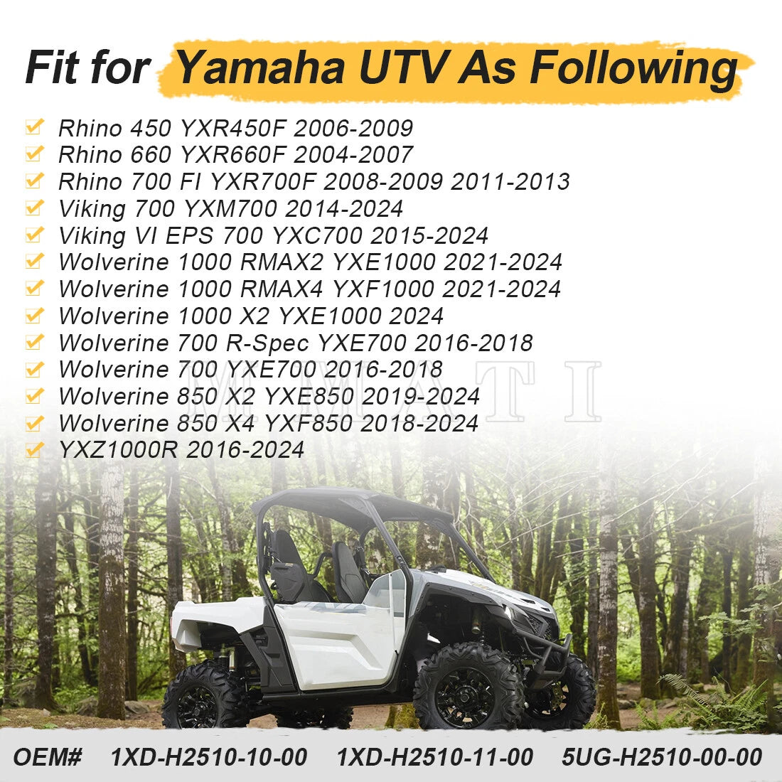 Key Switch 1XD-H2510-10 for Yamaha Viking Rhino Wolverine RMAX (2014–2023)