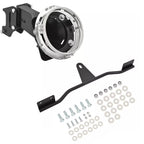 Black Steel Fairing Kit Headlight Mount for Harley Dyna (2006–2017)