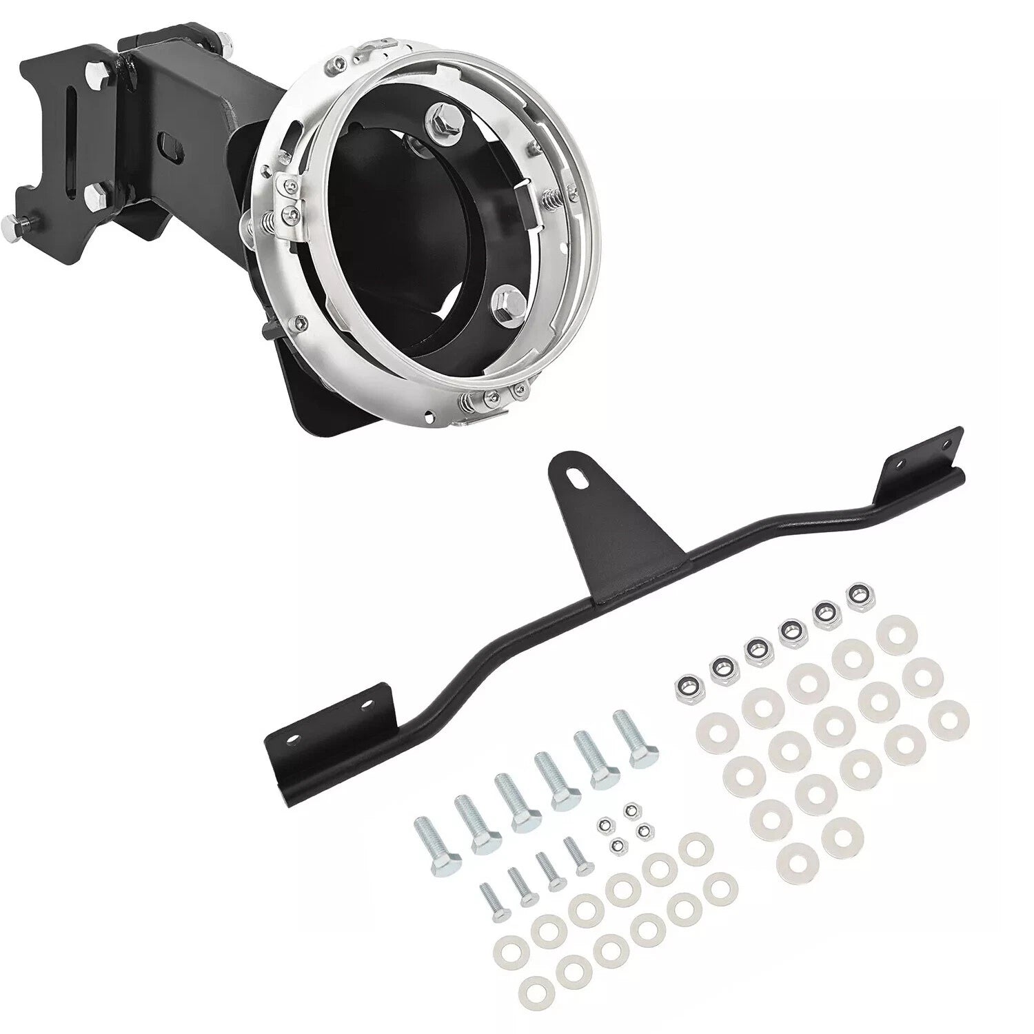 Black Steel Fairing Kit Headlight Mount for Harley Dyna (2006–2017)