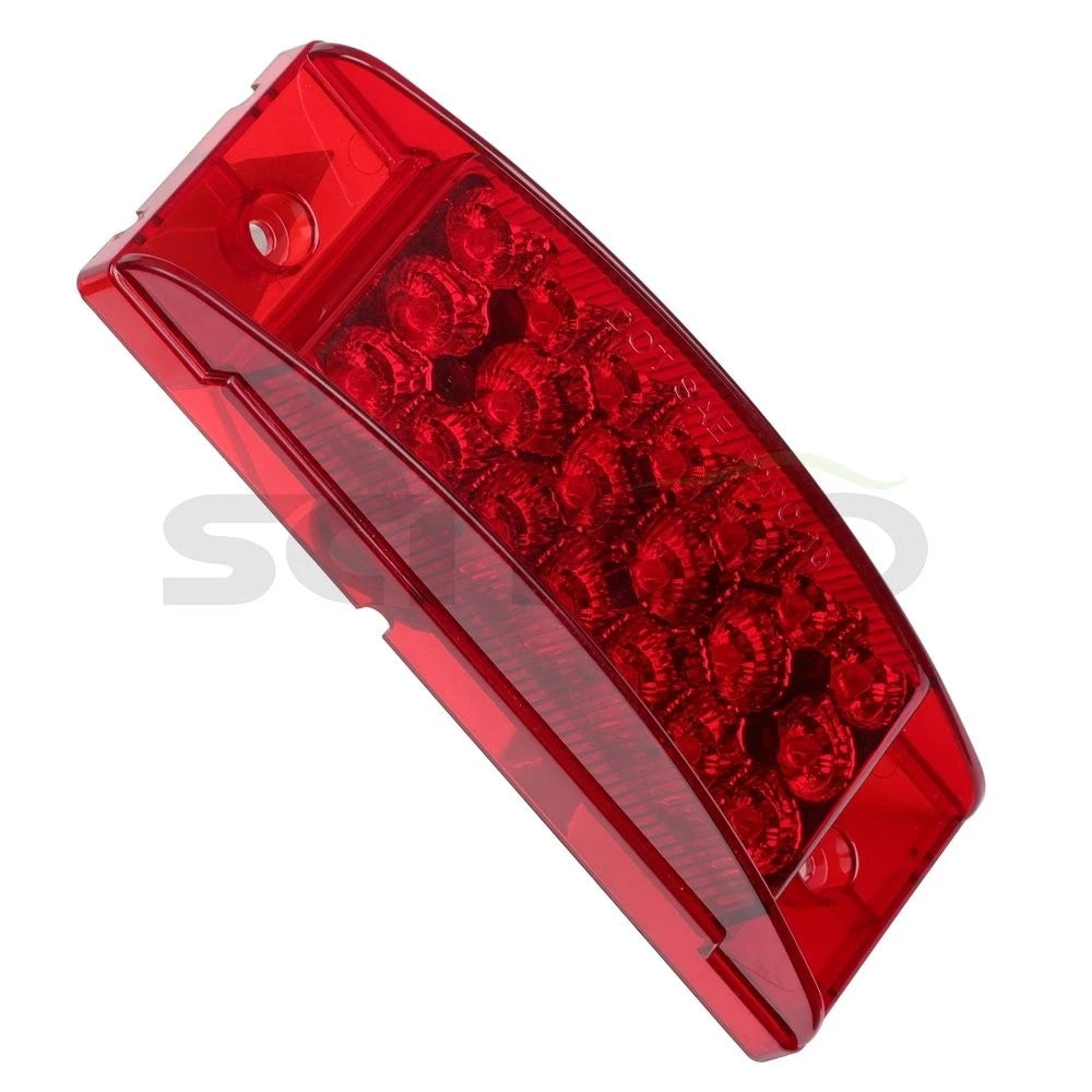 5PCS Red Lens Side Marker for Peterbilt 367 (2008) & Freightliner Argosy (2008)