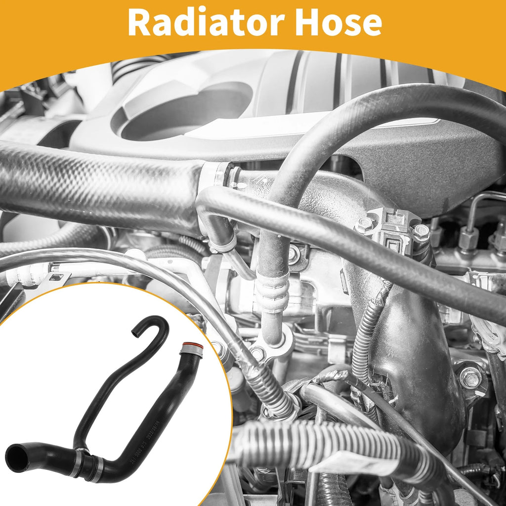 Radiator Hose for Mercedes-Benz R350 (2006–2011) No.A2515000075 Rubber Black