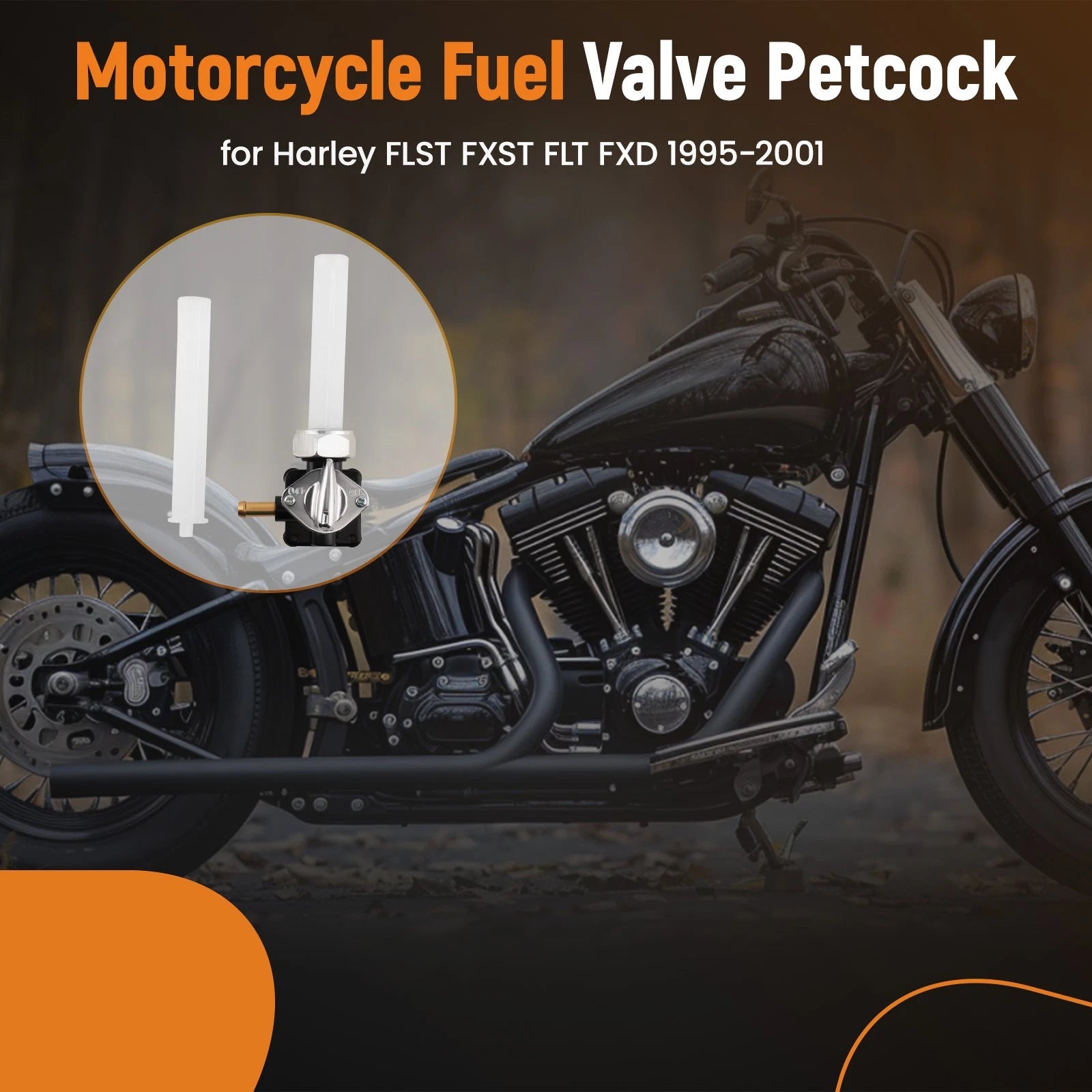 Fuel Valve Petcock for Harley-Davidson Heritage Springer (1997-2001)