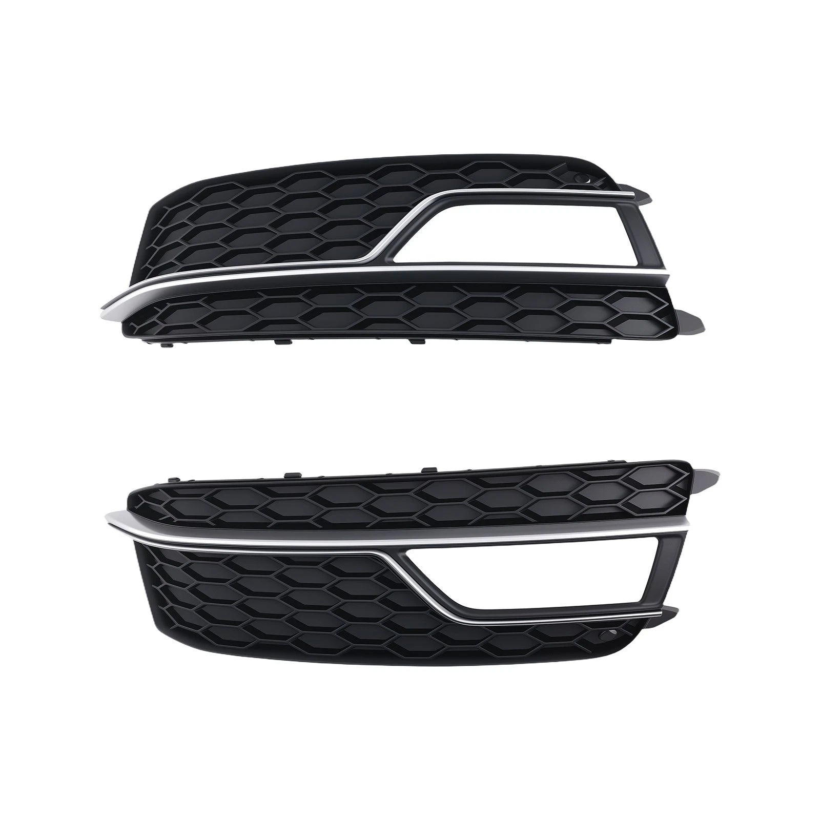 Set of 2 Front Bumper Fog Grille Covers for Audi A5 S-Line (2013–2016)