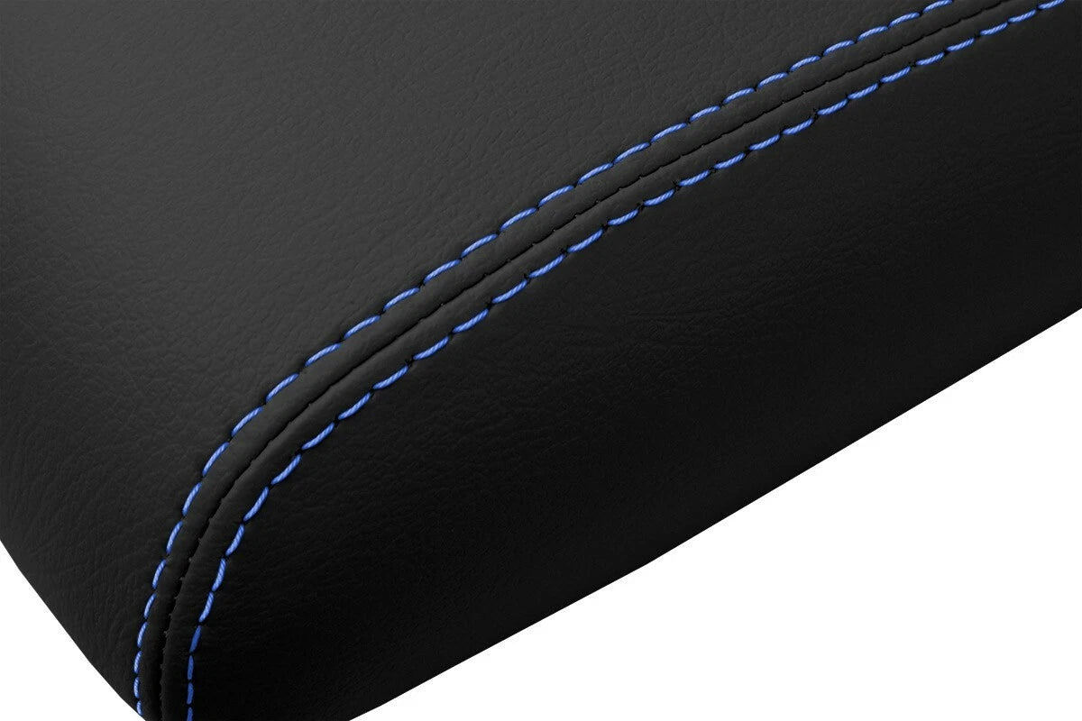 Leather Console Lid Armrest Cover for Lexus SC300 SC400 (1992–2000) Blue Stitch