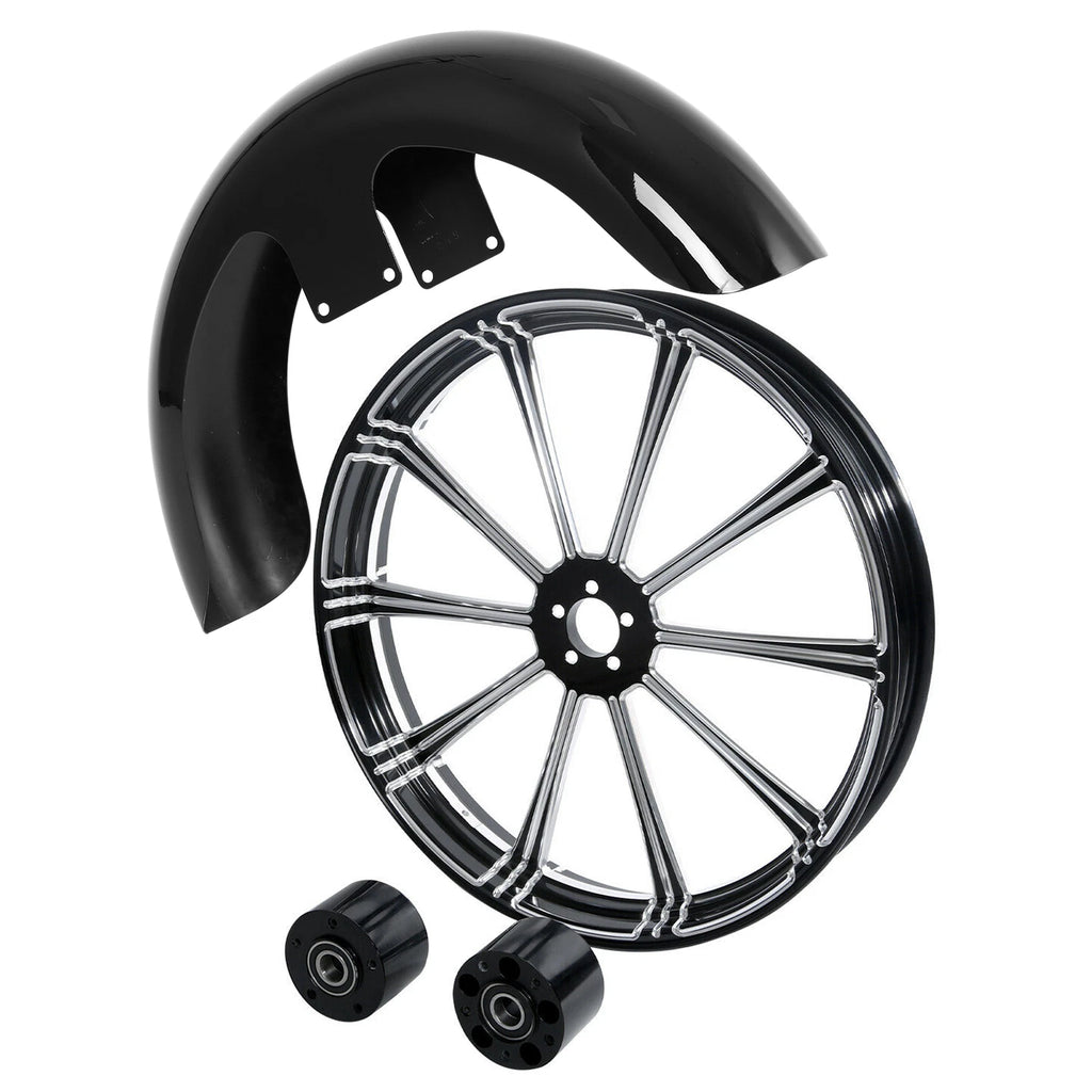 21" Front Fender & Wheel Rim Hub Disc for Harley Touring (2008–2013)