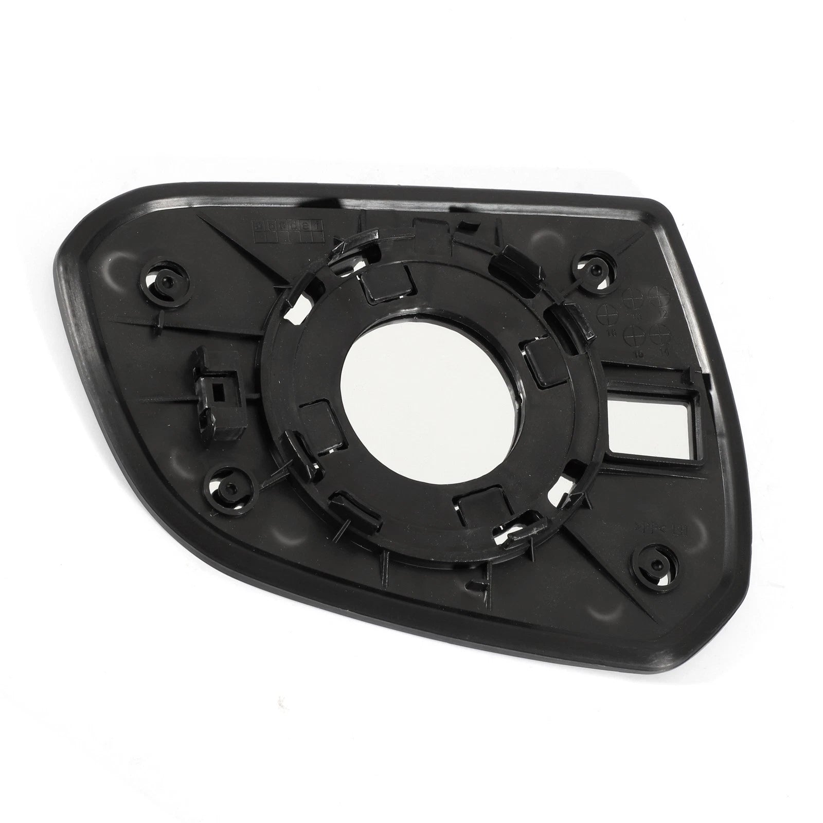 Left Side White Mirror Glass for Hyundai I10 (2013–2019)
