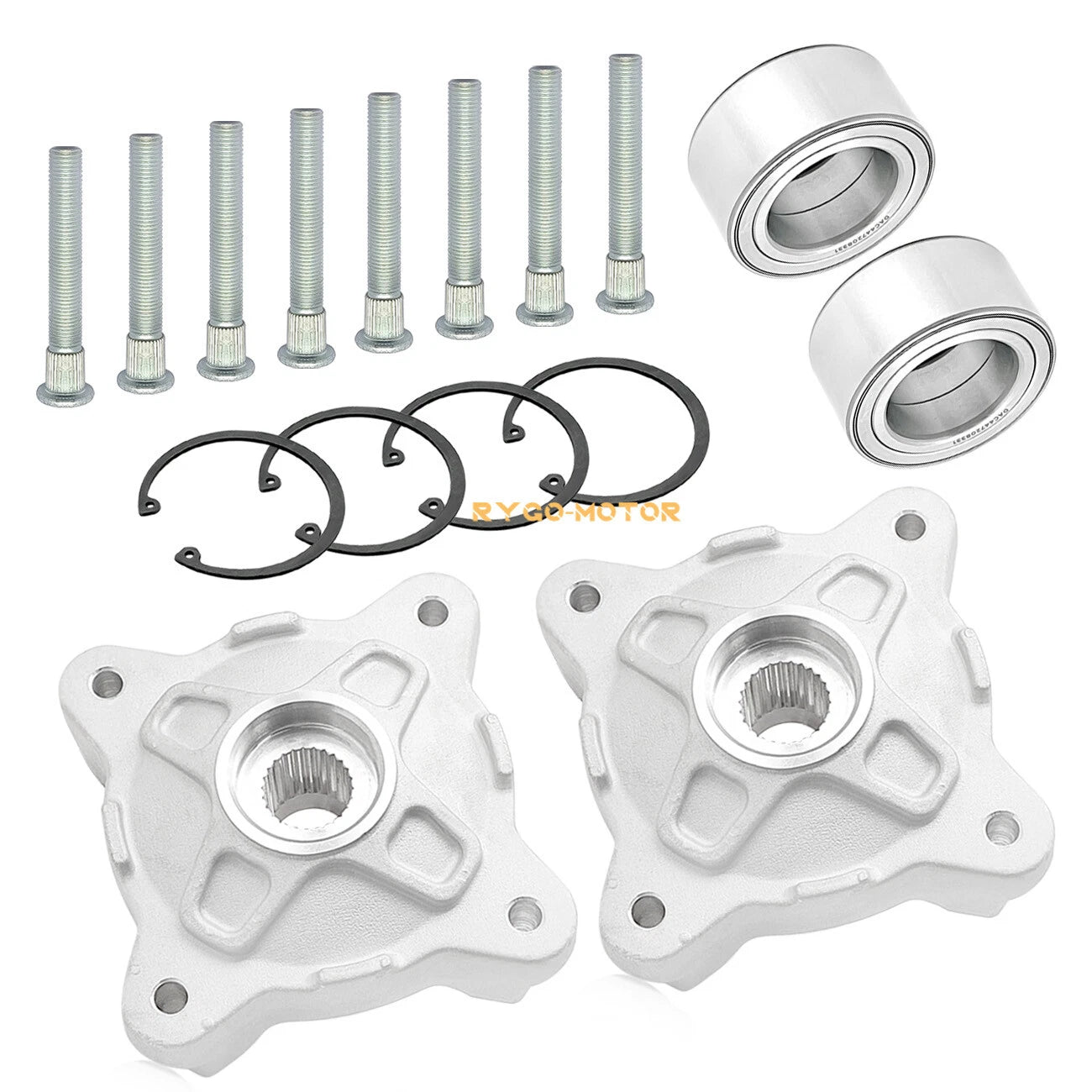 Front Wheel Hub & Bearing Kit for Polaris RZR 800 RZR S 800 (2008–2014)