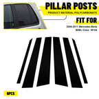 Set of 6 Window Pillar Post Trim for Mercedes Benz ML350/ML500/ML550 (2006–2011)
