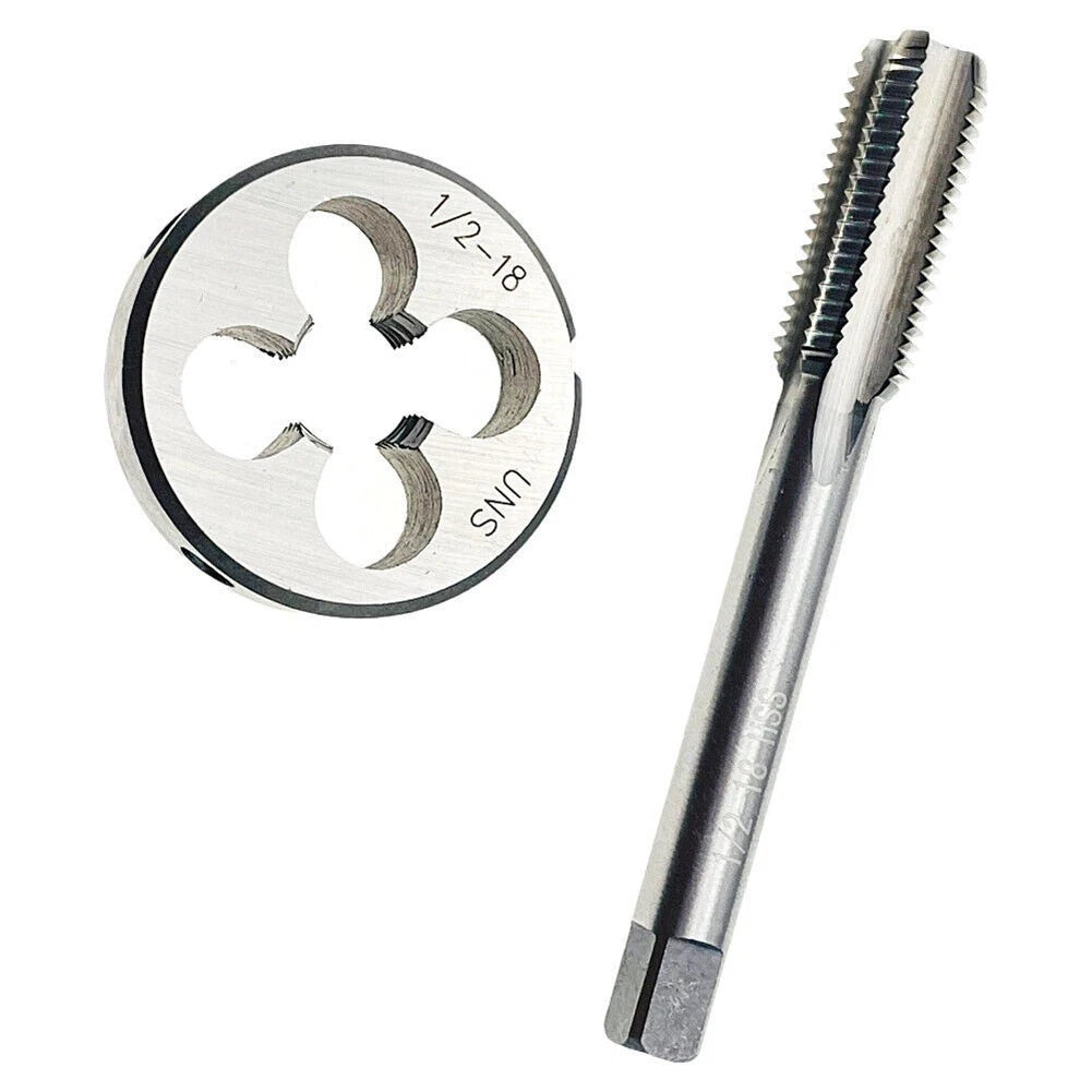 1/2x18 Tap and Die Set RH for Automotive Tools (HSS)
