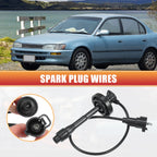 Set of 4 Spark Plug Wire Ignition Coil Cables for Toyota Corolla L4 (1998–2002)