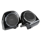 Lower Fairing 6-1/2" Speakers Grills Box Pods for Harley Touring (1988-2013)