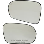 Mirror Glass for Honda Civic (2001–2005) Driver and Passenger Side