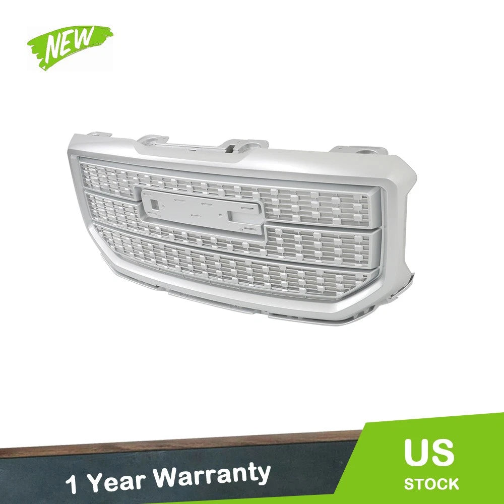 ABS Plastic Silver Front Upper Grille for GMC Sierra 1500 (2016–2018)