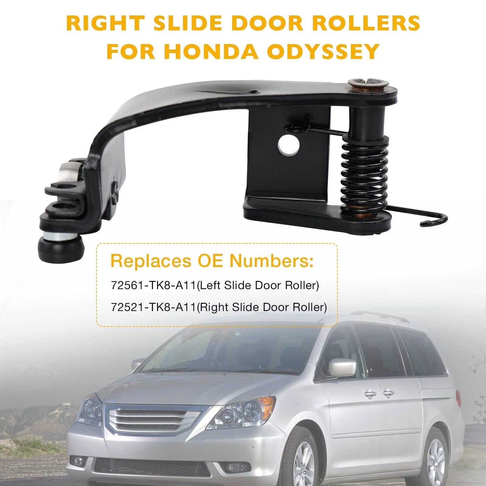 Sliding Door Roller Hinge Set for Honda Odyssey (2011-2017)