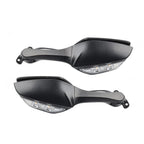 Motorcycle Rear View Mirrors w/ Turn Signals for Kawasaki Ninja ZX10R (2016-2023)