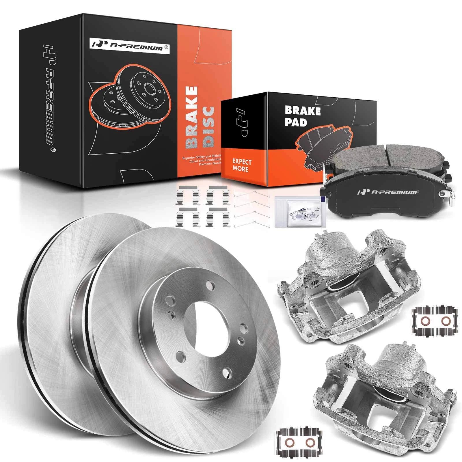 Front Brake Rotor and Pad Set for Nissan Maxima 