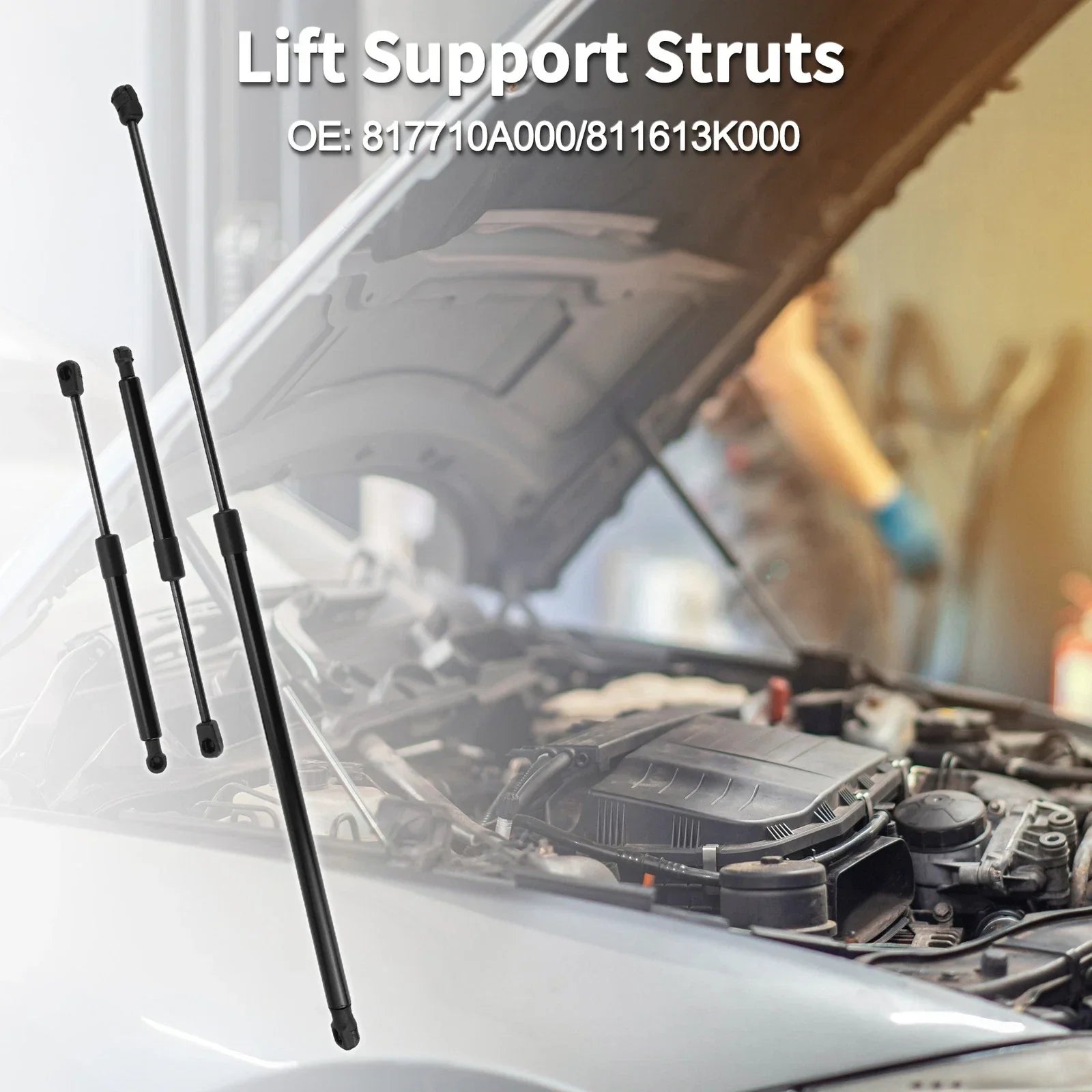 Hood Lift Supports Struts for Hyundai Sonata Sedan (2011-2014)