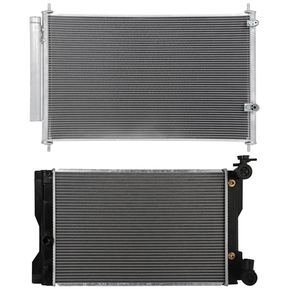 Aluminum Radiator & A/C Condenser Assembly for Toyota Corolla (2009-2017)