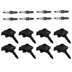 Set of 8 Ignition Coils & Iridium Spark Plugs for Mercedes-Benz CL550 (2007–2013)
