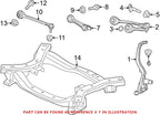 Front Lower Rearward Suspension Control Arm for Chrysler Dodge (OEM)