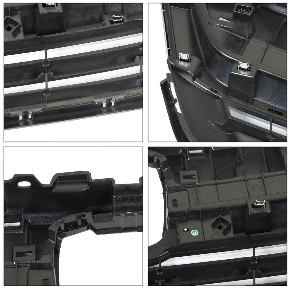 Front Upper Grille Assembly for Honda Pilot (2019–2021) Black & Chrome