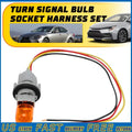 Set of 2 Headlight Turn Signal Bulb Socket Wire Harness for Nissan 262439B91A