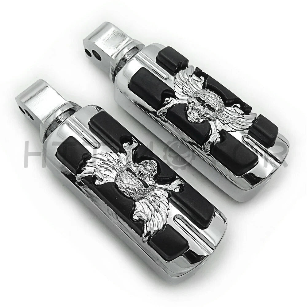 Pirate Skull Footpegs for Harley Softail Slim FLSL & Breakout FXBR (2018–2023)