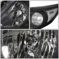 Pair of Black Housing Clear Corner Headlights for Toyota Corolla (2009–2010)