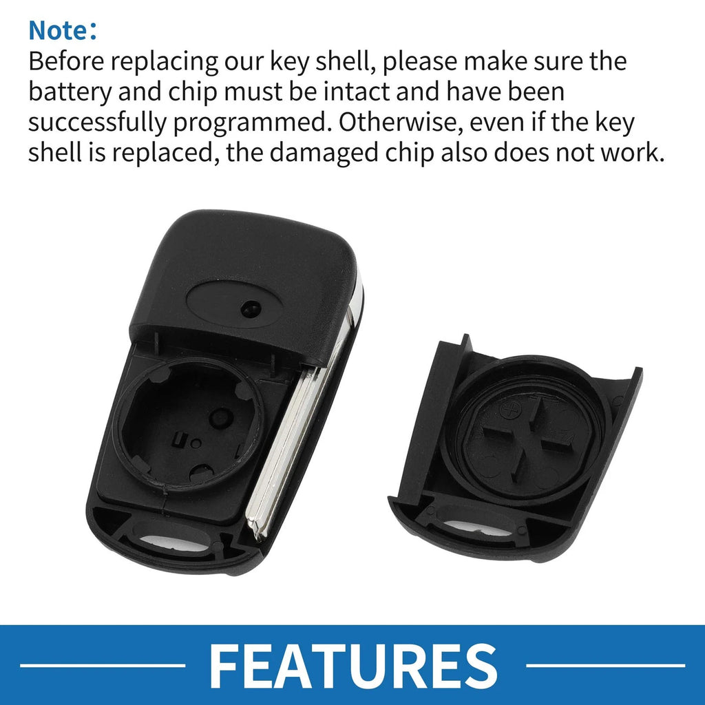 3 Buttons Keyless Entry Remote Key Shell Case for Hyundai i20 i30 i35 iX20 iX35 (2010–2020)