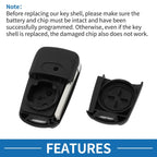 3 Buttons Keyless Entry Remote Key Shell Case for Hyundai i20 i30 i35 iX20 iX35 (2010–2020)