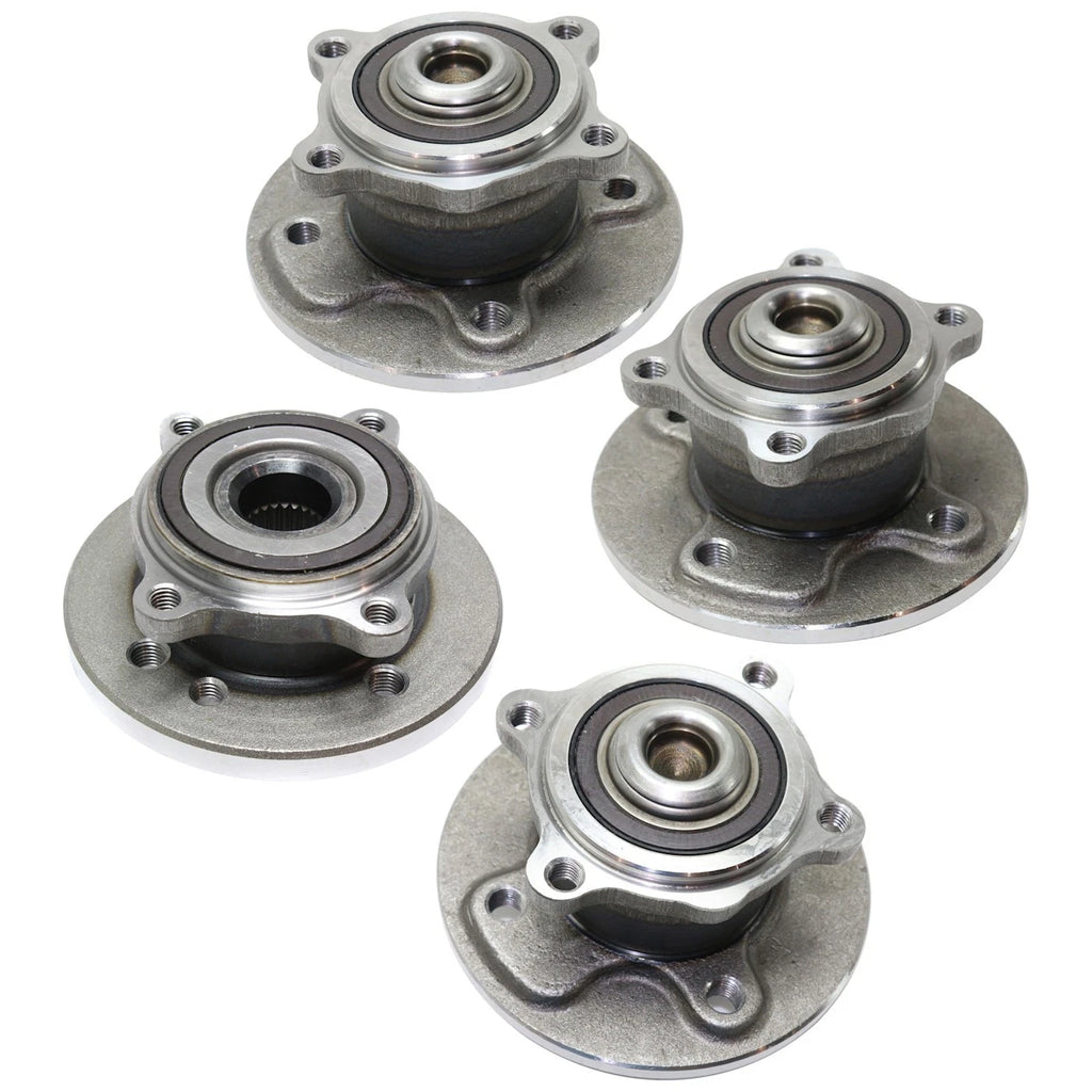 Wheel Hubs for Mini Cooper (2002–2006) Front Rear 4 Lug with Bearing