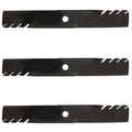 3X Toothed Mulch Mower Blades for Exmark (Replaces 103-6383)