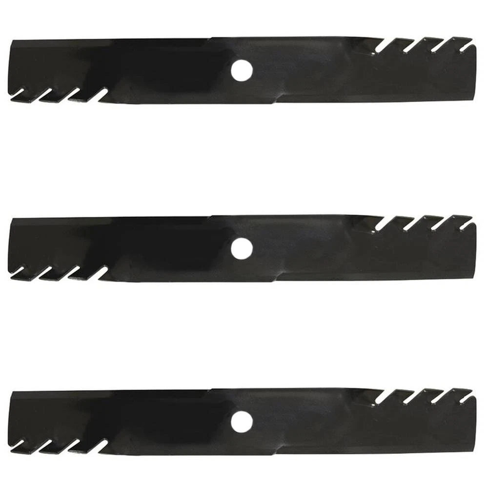 3X Toothed Mulch Mower Blades for Exmark (Replaces 103-6383)