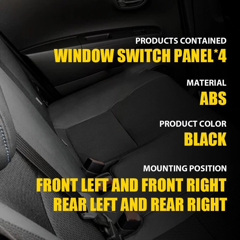 Window Switch Panel Bezel Trim for Toyota Yaris (2012–2014)