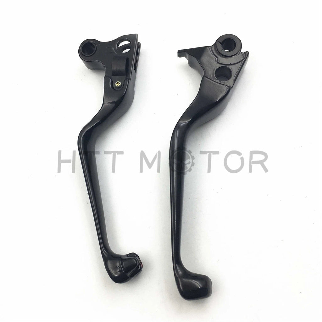 Black Skull Brake Clutch Levers for Harley Fat Boy Dyna Road King (1990–2023)