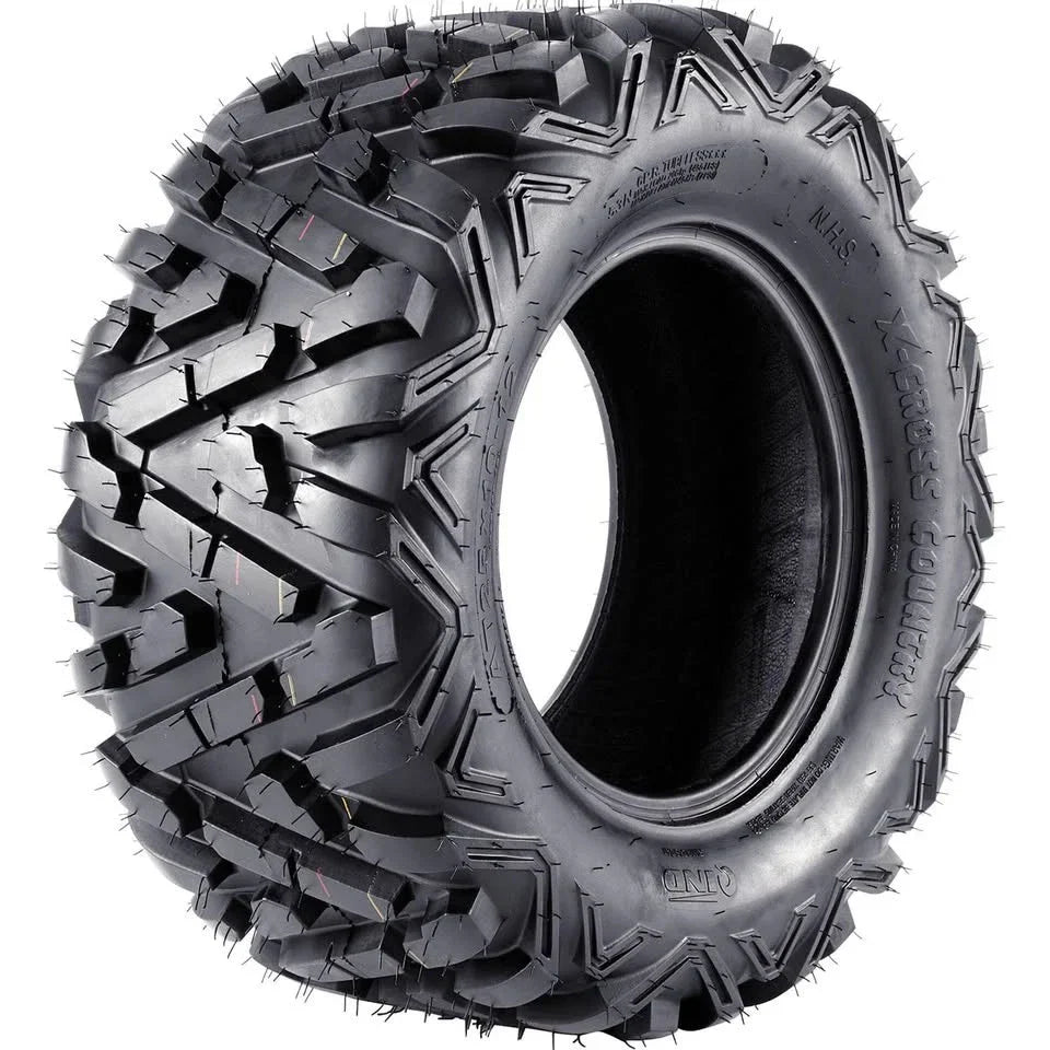 12" 25x10-12 Rear ATV UTV Tire 6-Ply Tubeless for Quad Buggy Go Kart