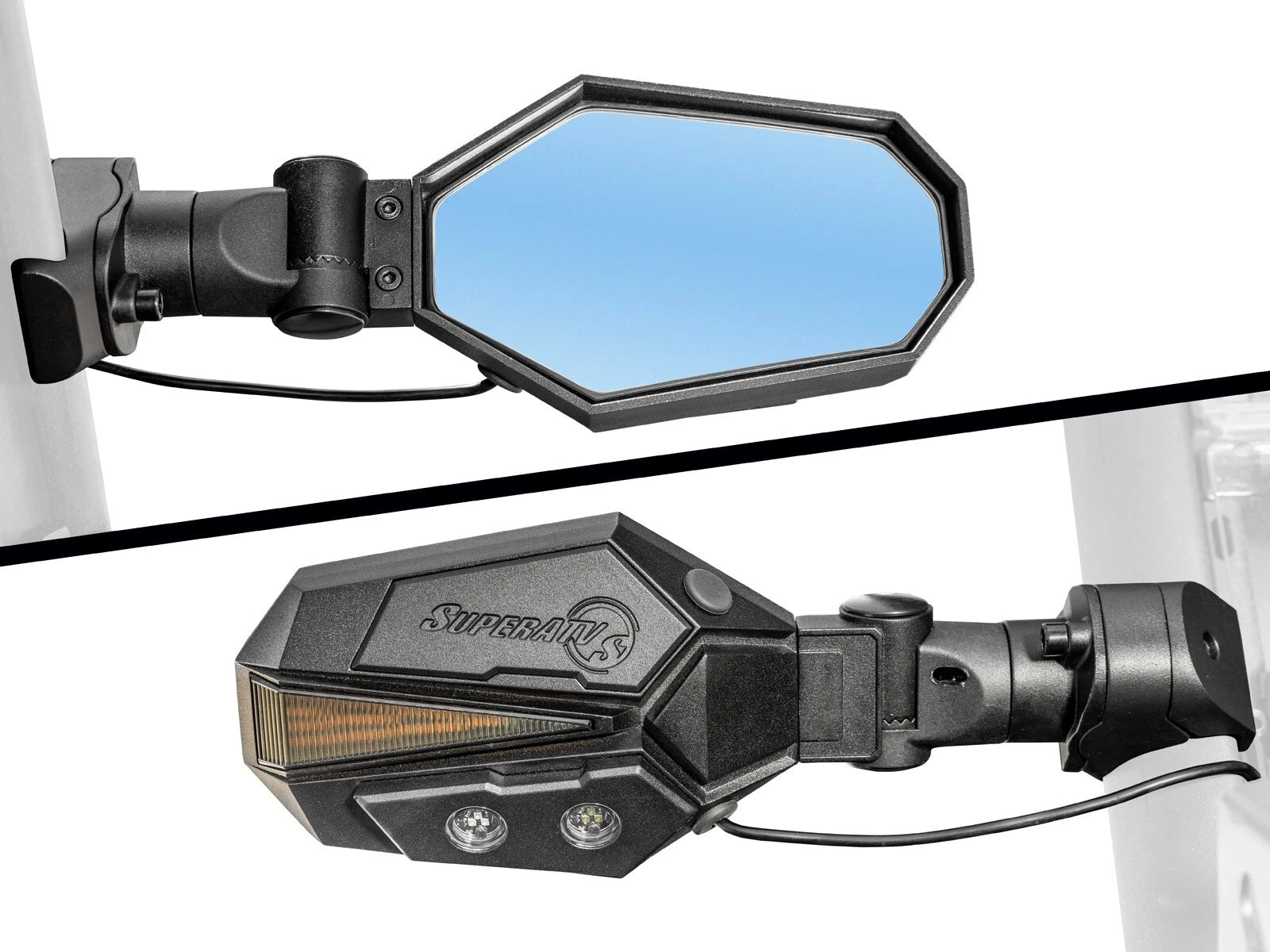 Lighted Side-View Mirrors for Can-Am (1.875-2")