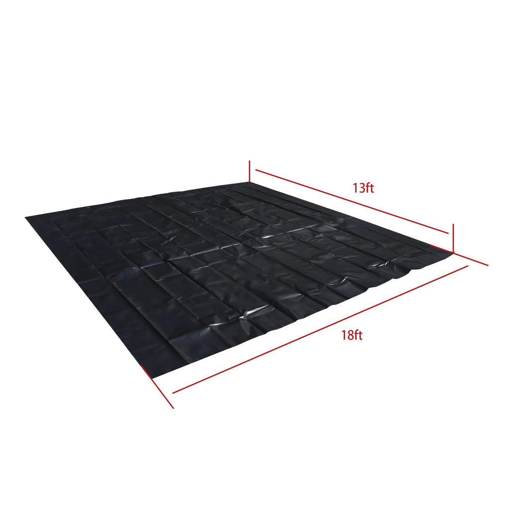 Black Waterproof Pond Liner for Fish Pond (13ft x 18ft) 20 Mil Thickness
