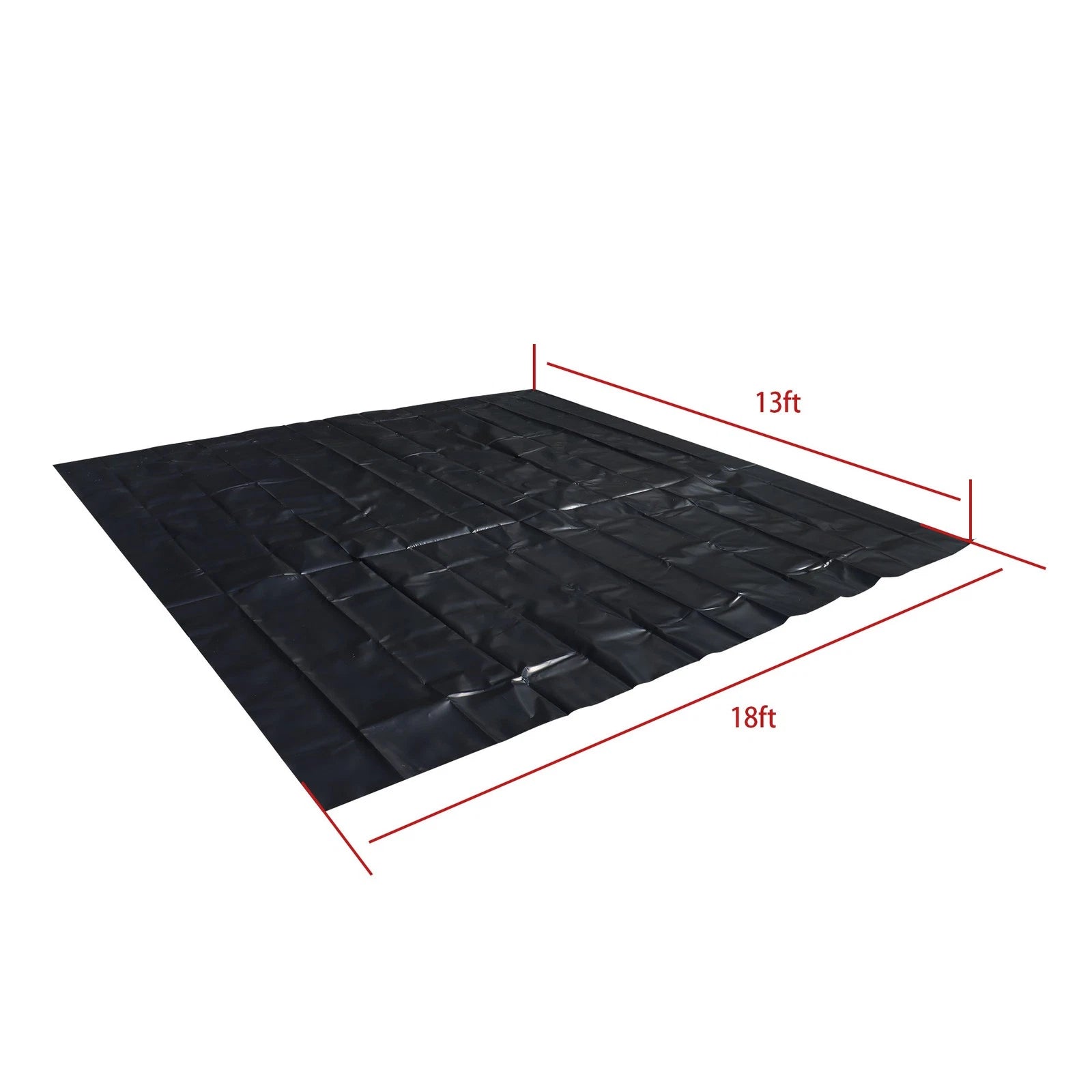 Black Waterproof Pond Liner for Fish Pond (13ft x 18ft) 20 Mil Thickness