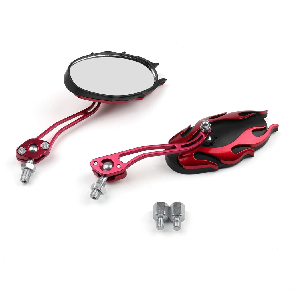 Universal Rearview Mirrors for Motorcycle (8mm, 10mm) Red #8