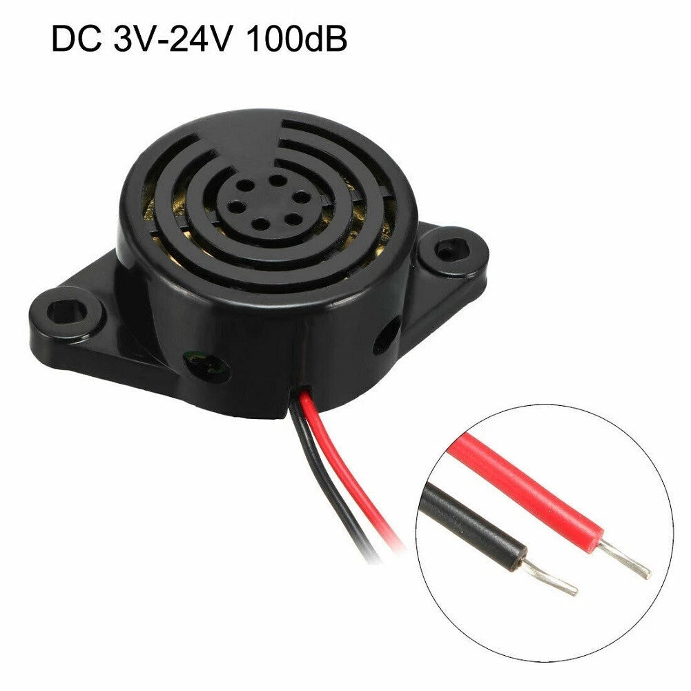 5Pcs Electronic Buzzer Alarm DC3V-24V 100dB Beep Tone Sound