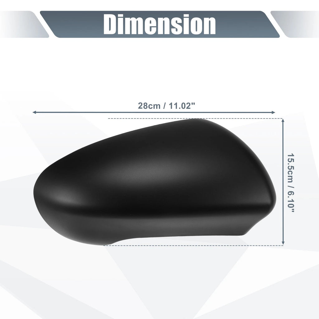 Right Side Mirror Cover Cap for Nissan Qashqai J10 (2007–2014) Matte Black