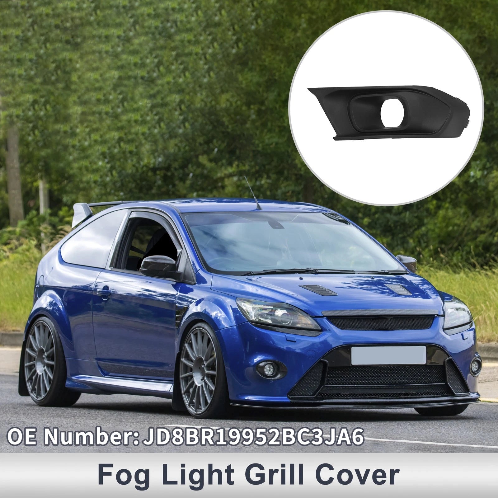 1 Pc Fog Light Grill for Ford Escort (2019) No.JD8BR19952BC3JA6
