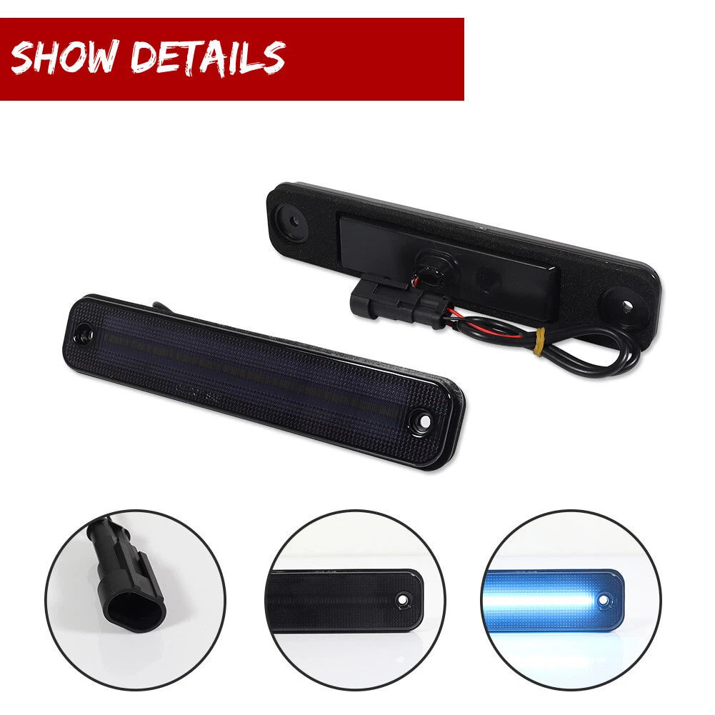 Smoke LED Fender Side Marker Signal Lights for Hummer H2 (2003–2009)