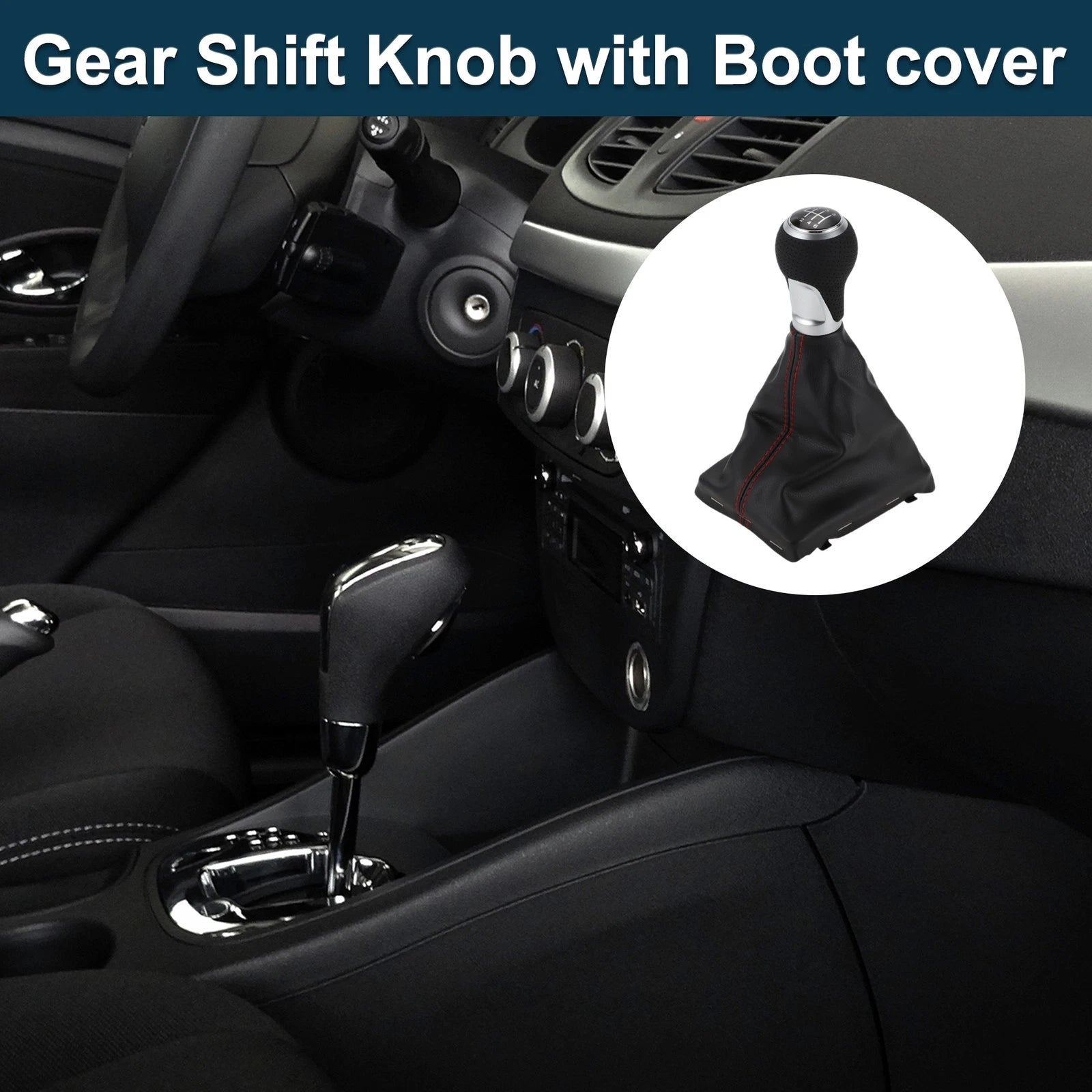 6 Speed Gear Shifter Knob with Cover No. 8K0863278H for Audi A5 (2007–2017)