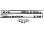 Bonnet Decal Set for Massey Ferguson 375 Tractors