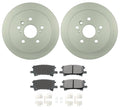 Rear Brake Kit for Lexus Toyota (ProACT Ceramic Pads, Solid Disc Rotors)