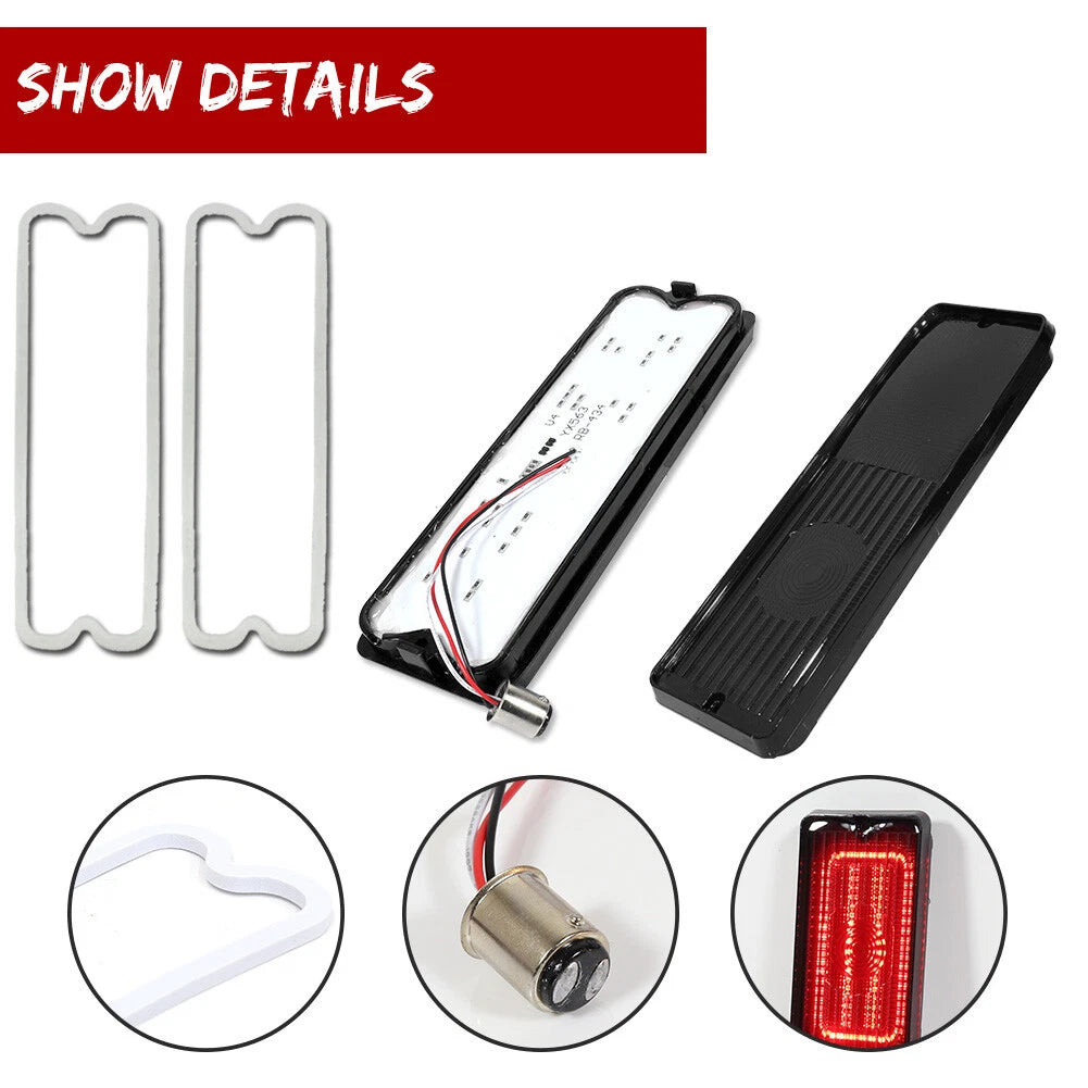 Set of 4 Smoke LED Taillamps for 67-72 Chevy GMC Pickup Truck