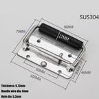 Steel Handle with Rubber Grip for Speaker Box (100mm, 120mm, 140mm)